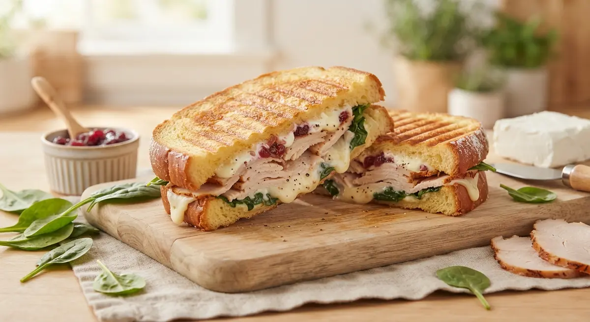 Brioche Turkey Cream Cheese Panini